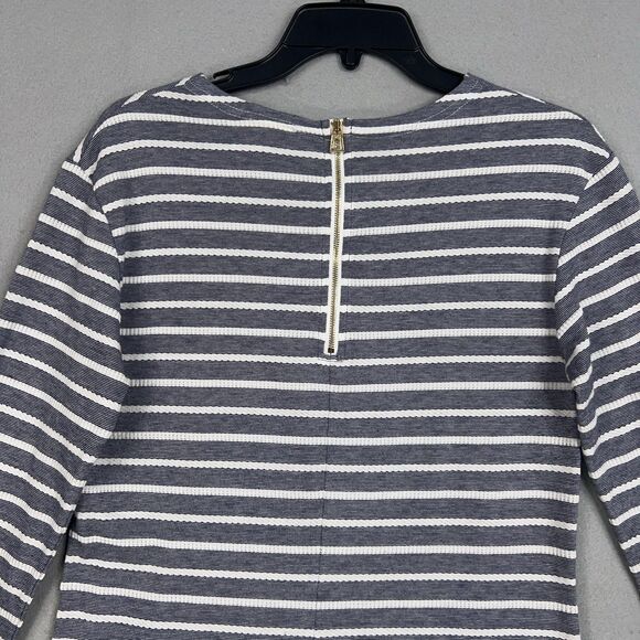 Sail to Sable Dress Womens Small Navy White Striped Coastal Nautical Preppy STS - Picture 7 of 13